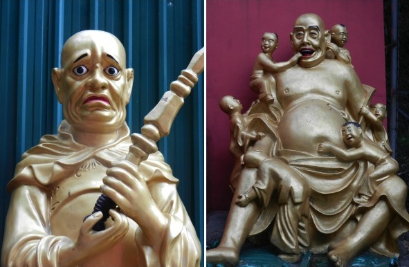10,000 buddhas hong kong statues