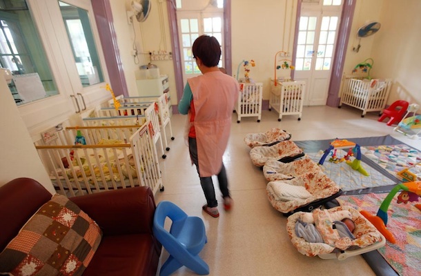 A child care centre in Hong Kong.