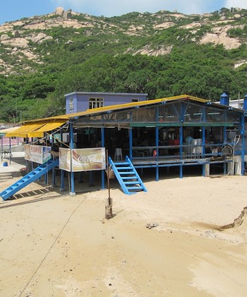 a restaurant on the beach