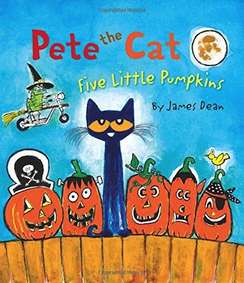 Best Halloween Books for kids - pete the cat five little pumpkins