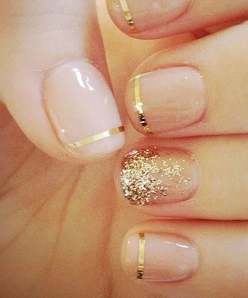 gold nails