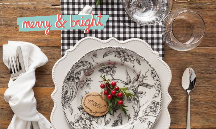 Christmas table setting - home decor