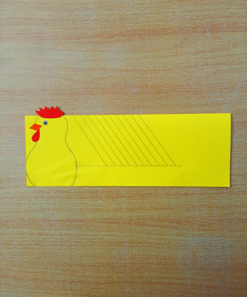 Rooster art and crafts for CNY