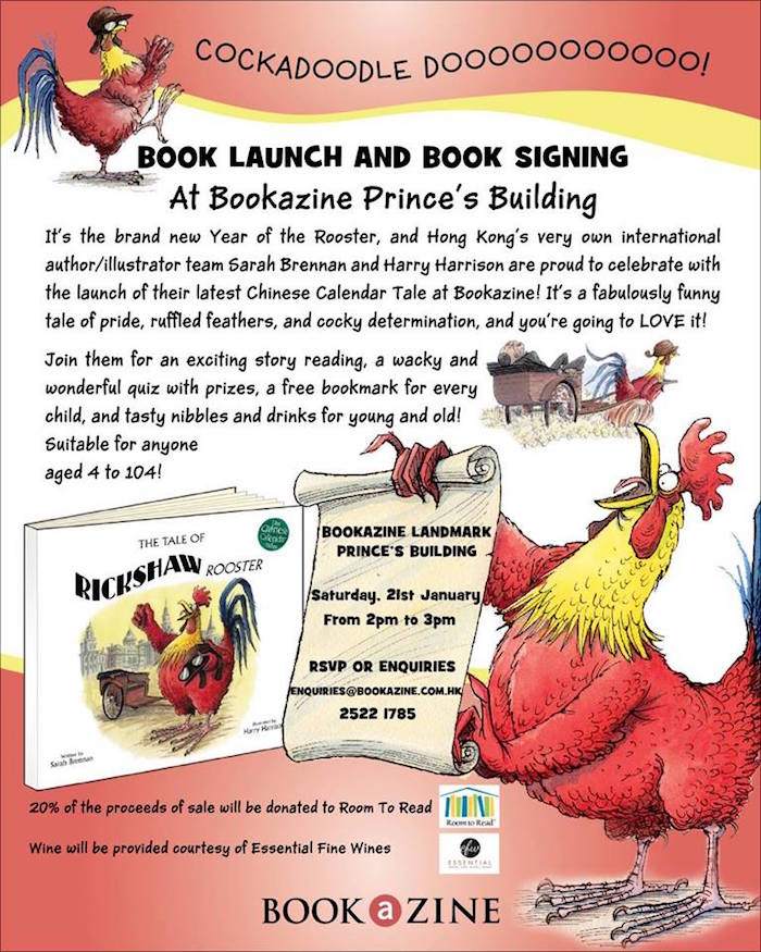 bookazine rickshaw rooster book launch