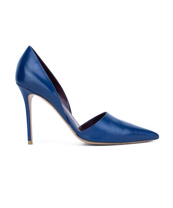 celine blue heeled pump