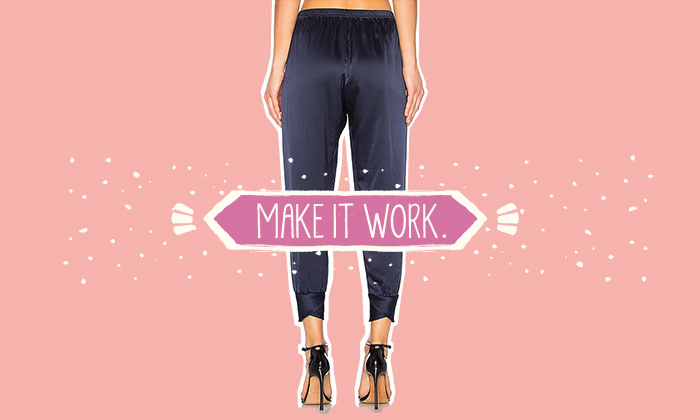 summer workwear - silk pants
