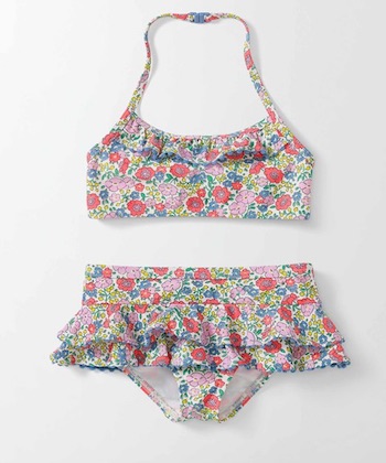 Boden pink ruffle bikini