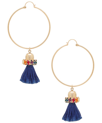 anton heunis hoop tassel earrings