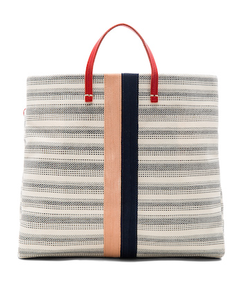 clare v canvas simple tote bag