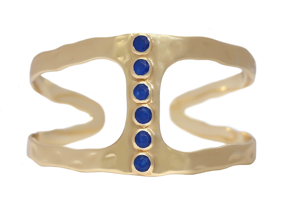 lapis blue cuff