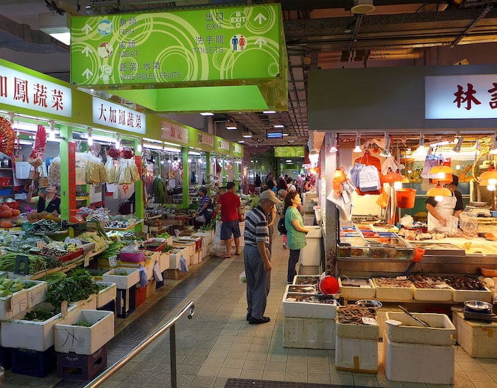 Wan Chai wet market