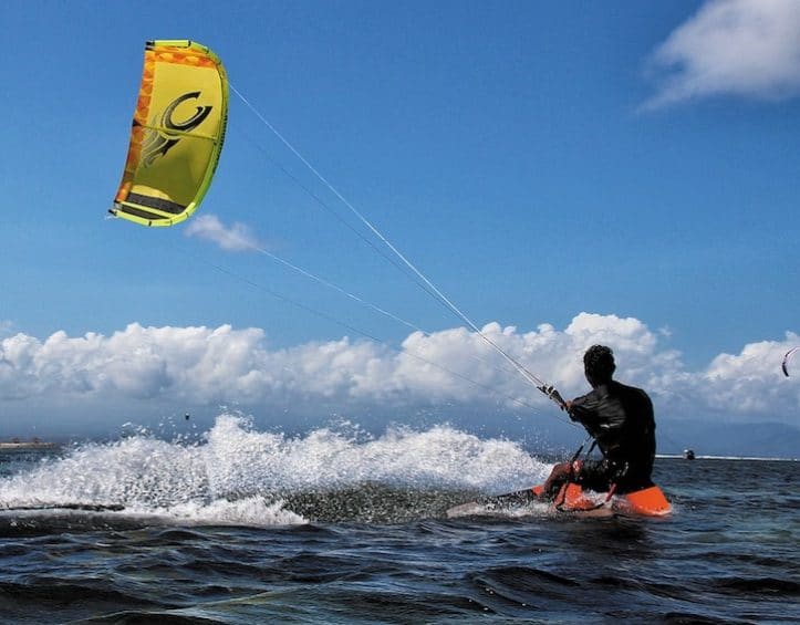 Kite surfing in Hong Kong