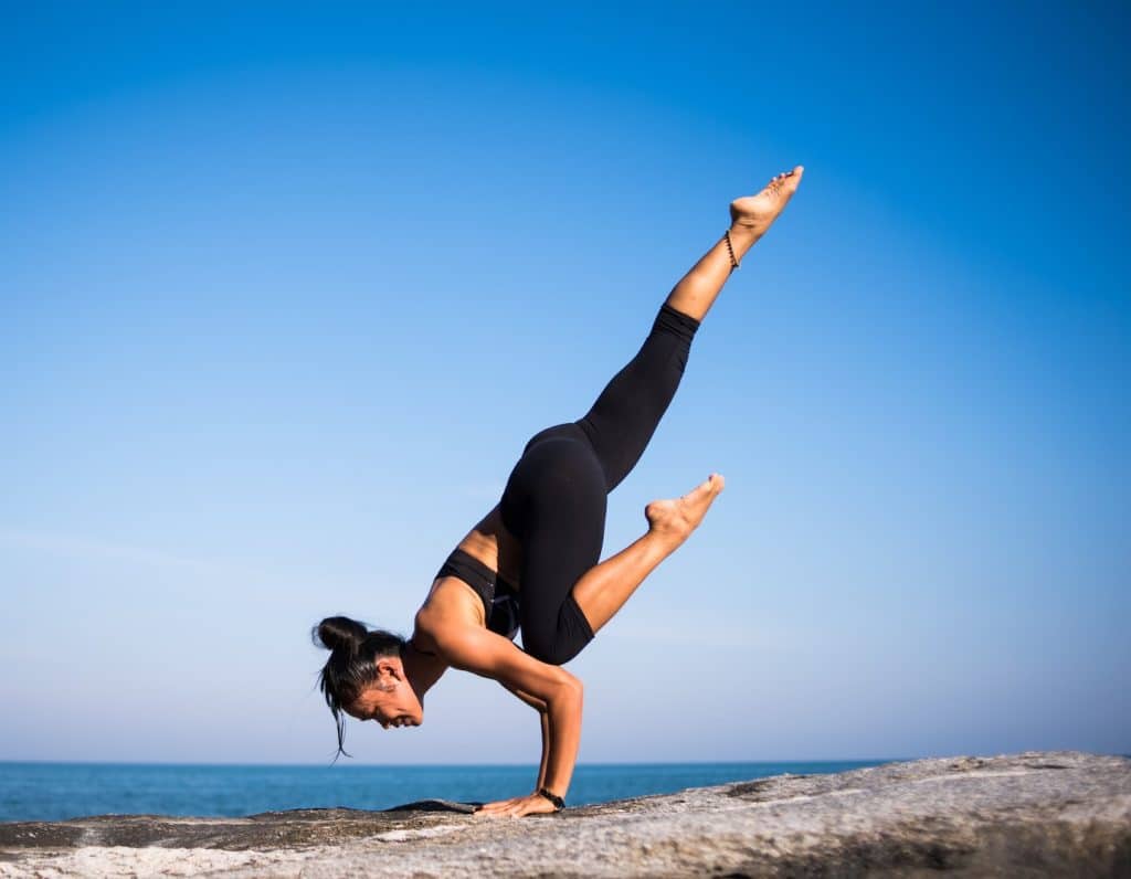 Woman doing yoga women's health