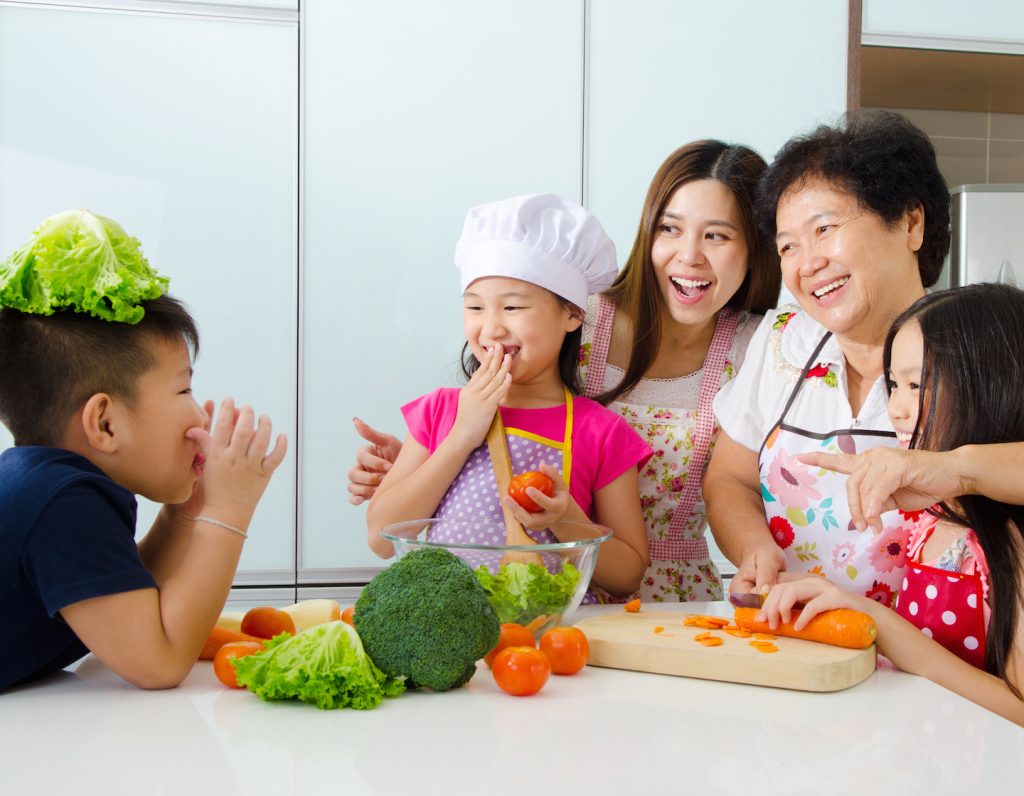 Family having fun