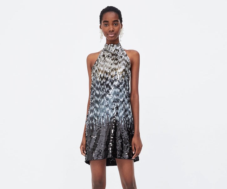 Zara sequinned mini dress