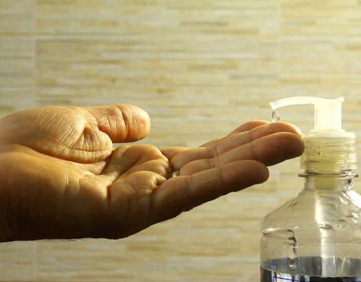 Washing hands