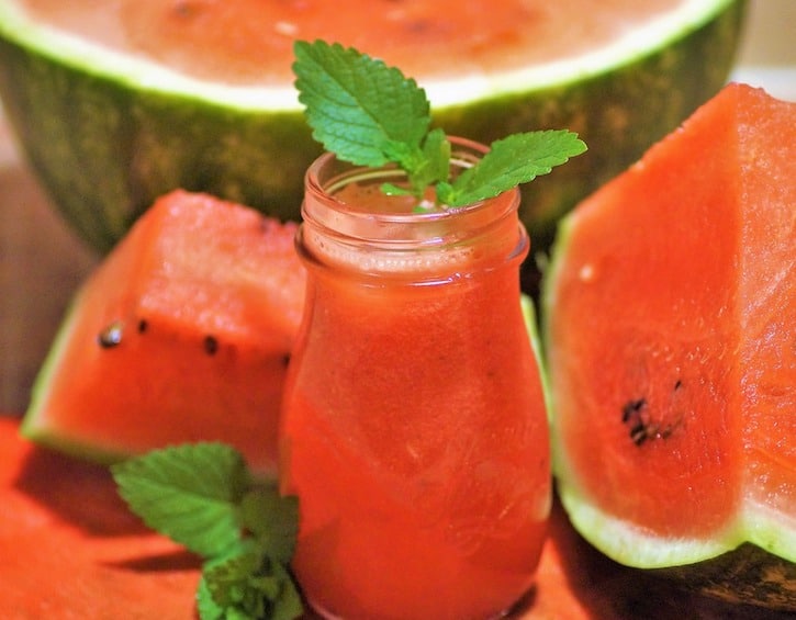 Mocktail recipe Frozen Watermelon drink