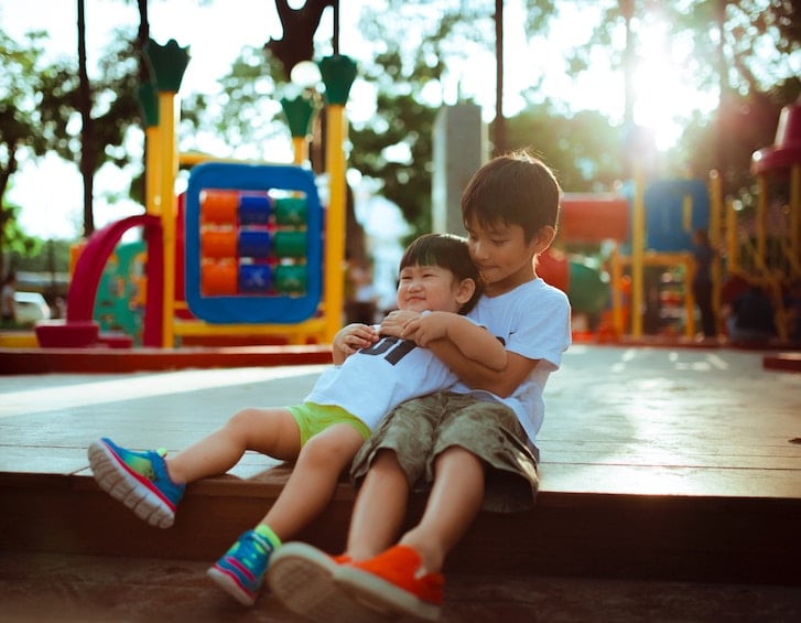 Boys in a playground