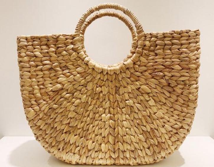 Ohemia Maxi Weave Moon Handle Basket