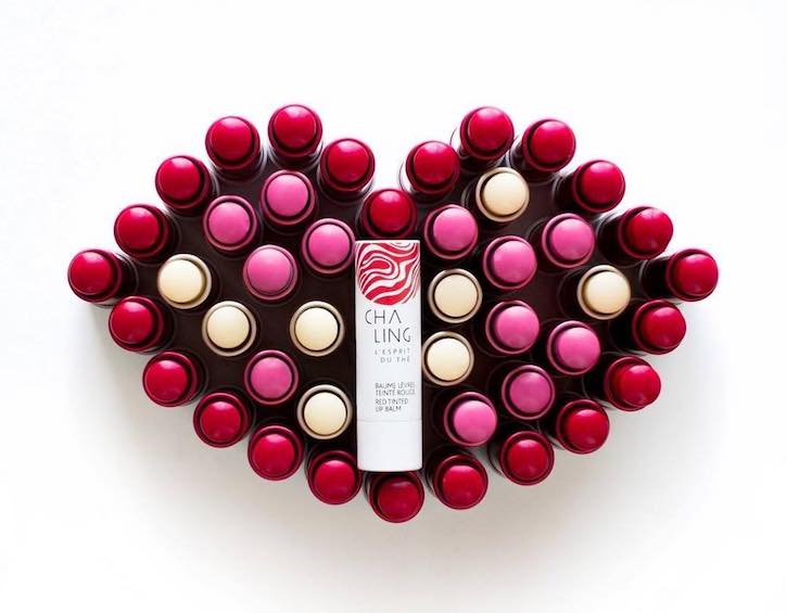 beauty gift guide christmas cha ling red tinted lip balm
