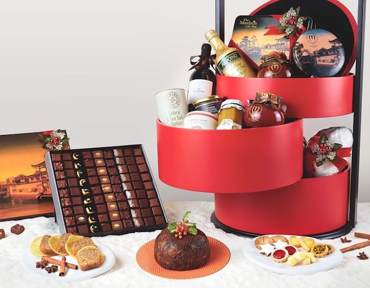 christmas best holiday hampers traditional mandarin oriental cake shop