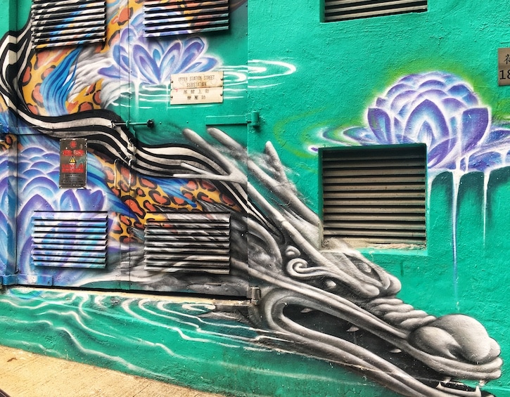 what on street art dragon