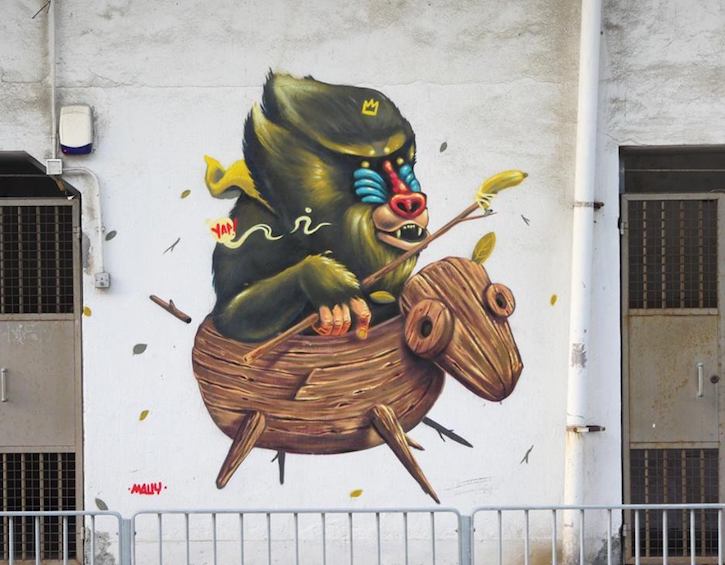 whats on street art monkey king