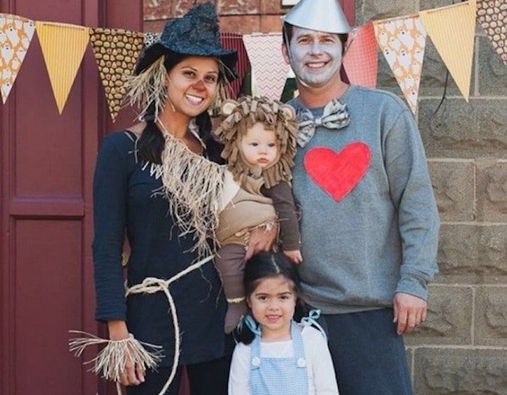 Wizard of Oz family dress up Hong Kong Sevens