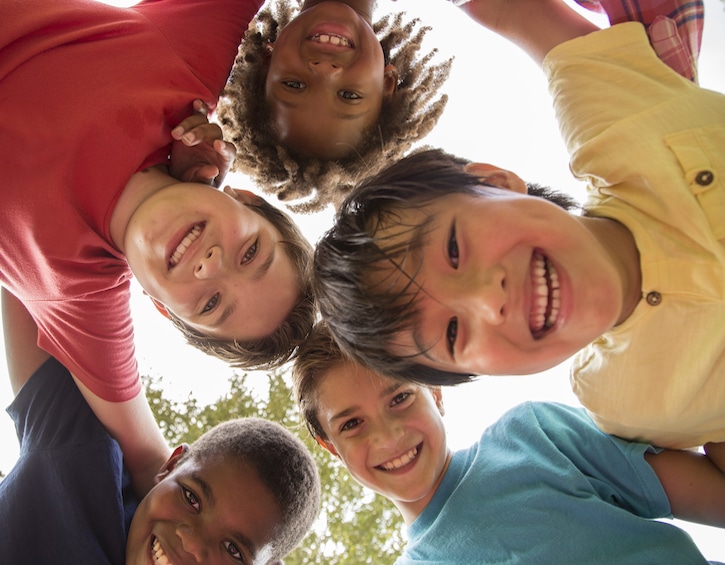 Children enjoying childhood