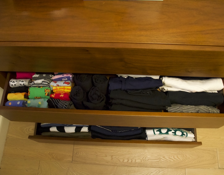 home marie kondo organising drawers