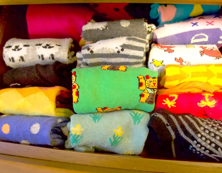 home marie kondo sock drawer