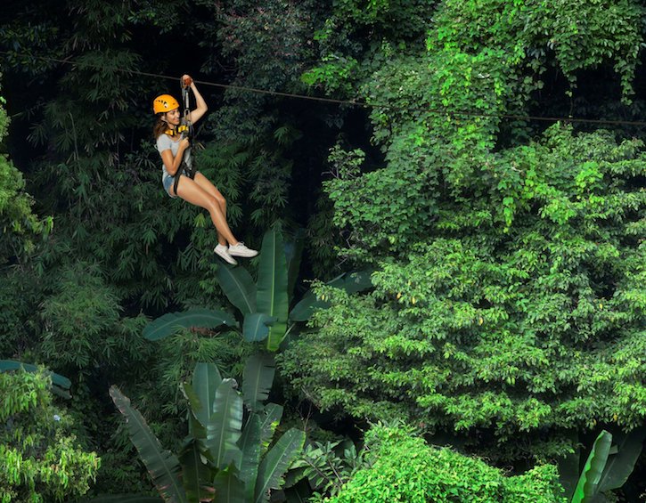 travel koh samui thailand zipline