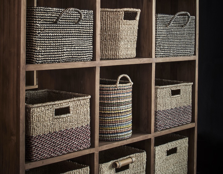 Nature inspired ideas for the home handwoven baskets