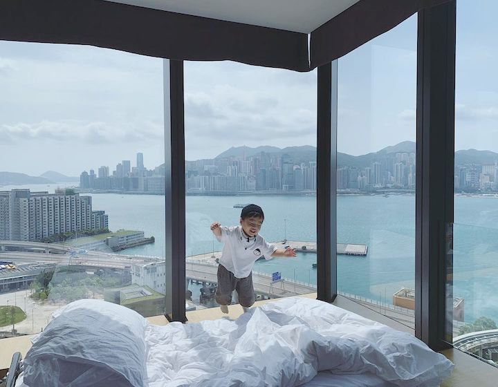 Tsim Sha Tsui Neighbourhood Guide Whats On Hotel Icon Boy Jumping On Bed