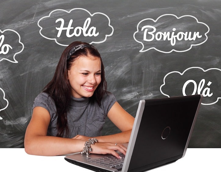 evening weekend online classes for adults language