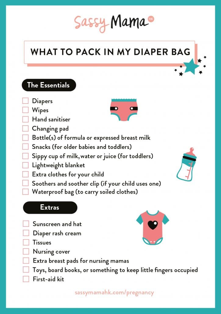 diaper bag packing checklist