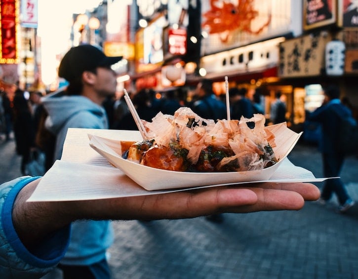 travel Osaka Japan street food