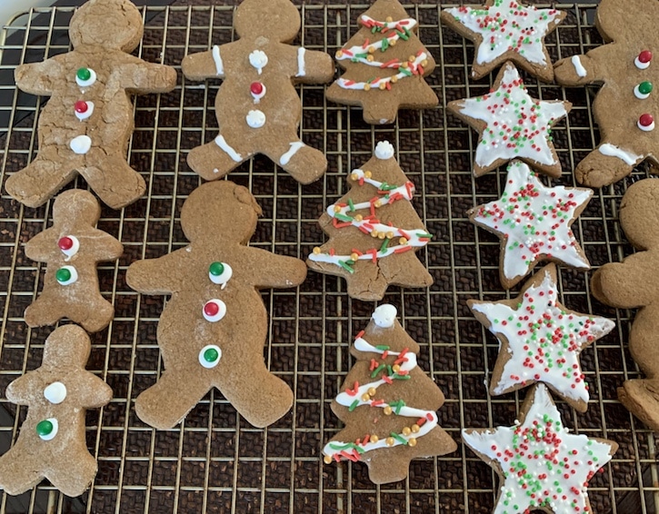 parties play eat christmas baking gingerbread