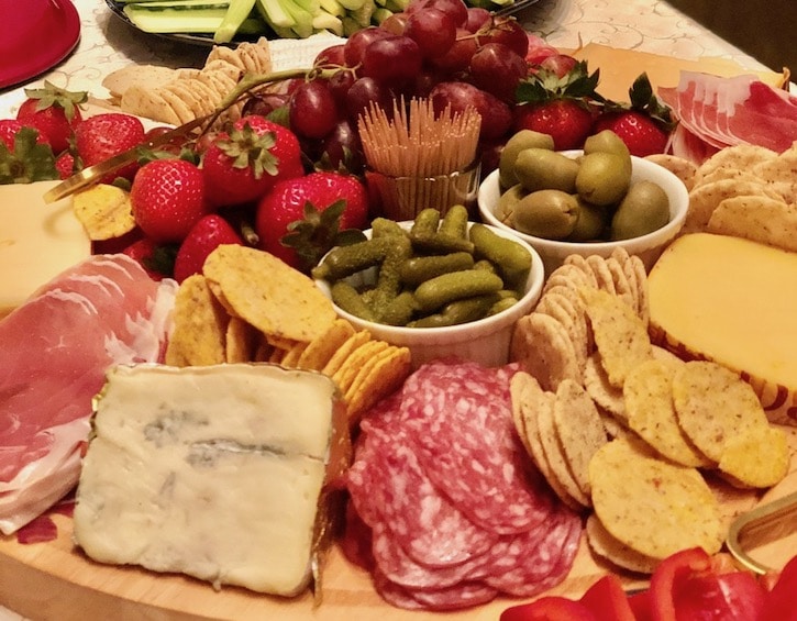 parties play party snack ideas cheese board