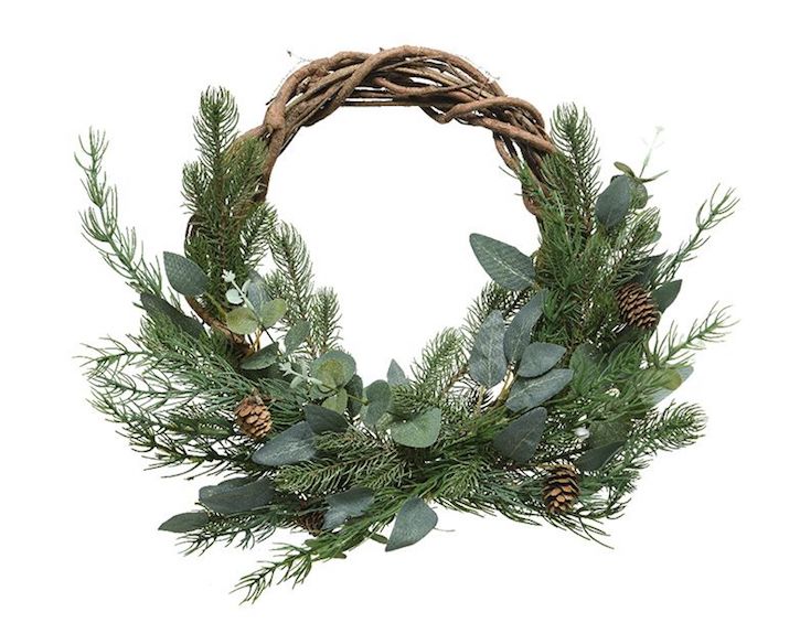 christmas style home wreath indigo living