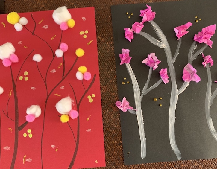 parties play cny crafts trees