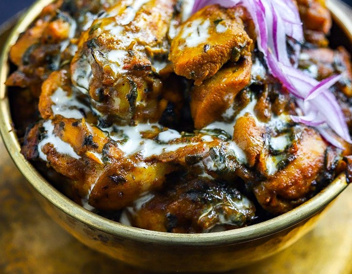 eat recipe Indian winter recipes palaak chicken
