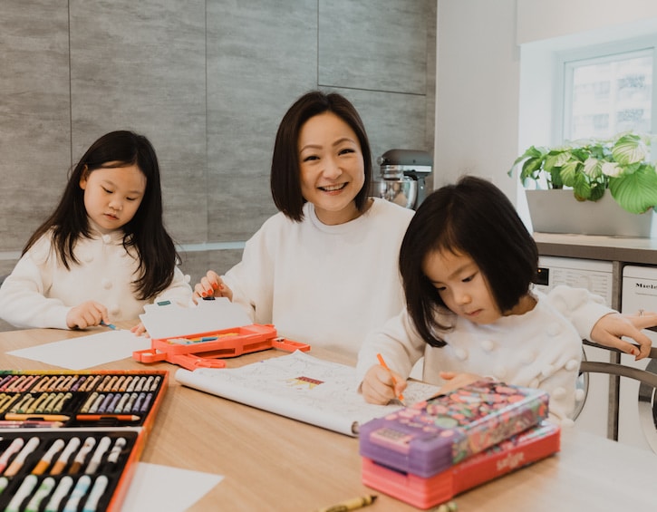 family life that mama shirley kwok kids drawing