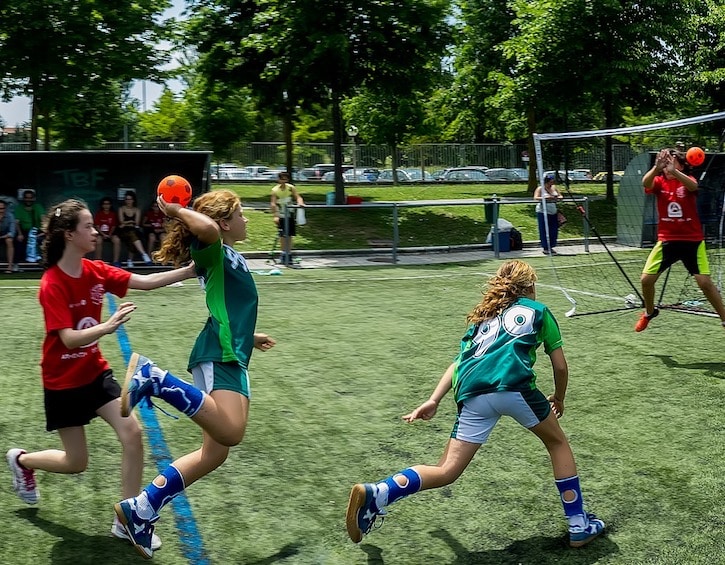 women girls mothers daughters sports hong kong handball parties play