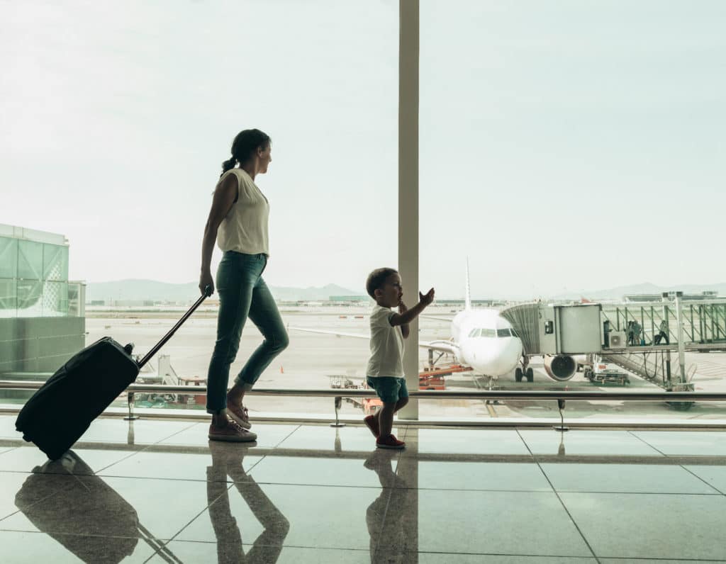 feature Hong Kong international airport with kids travel