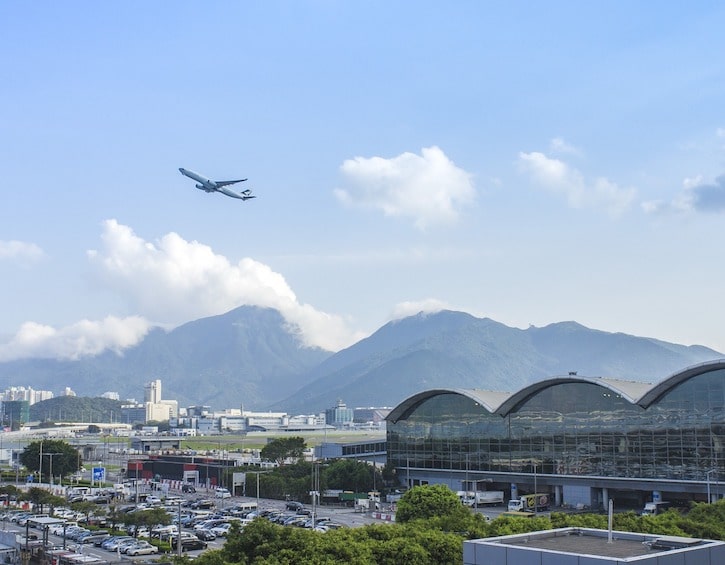 HKIA departures Hong Kong international airport kids travel