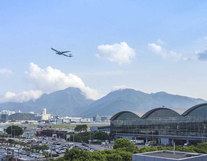 HKIA departures Hong Kong international airport kids travel