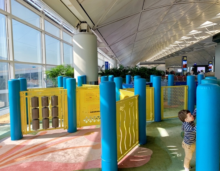 kids play area Hong Kong international airport travel