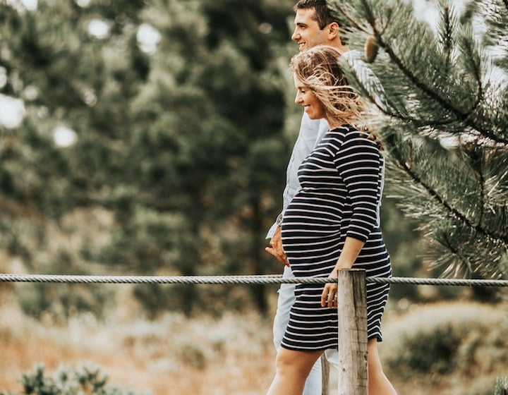 eco friendly green pregnancy walking