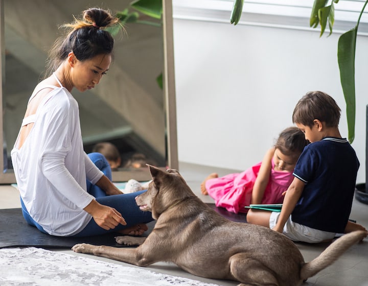 that mama valentina guo family life dog and kids